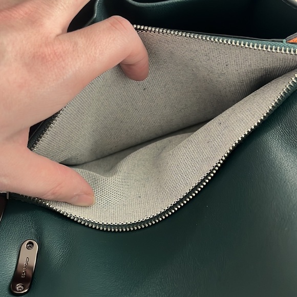 Coach Alie Shoulder Bag Colorblock Retro Teal Multi - Picture 14 of 16